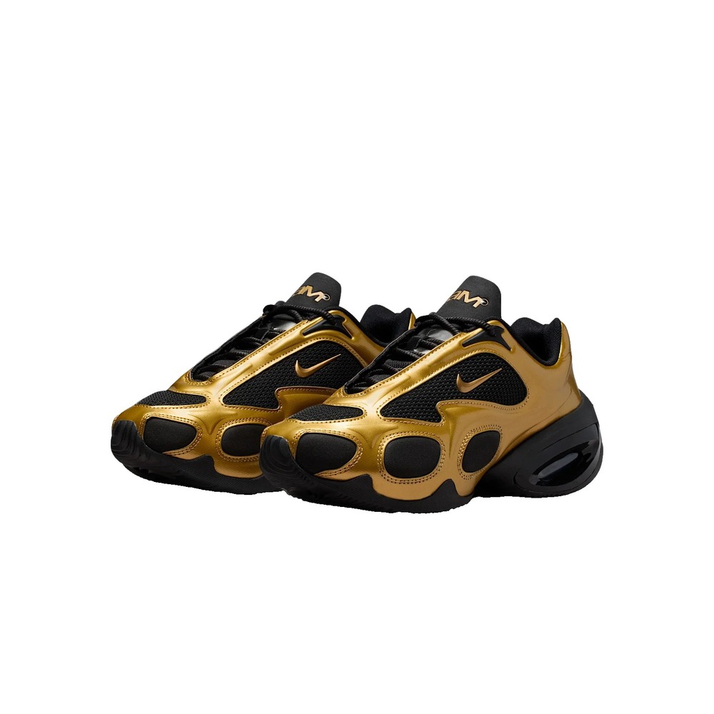Size 9- Women's Nike Air Max Muse Shoes - Black Metallic Gold FV1920-701